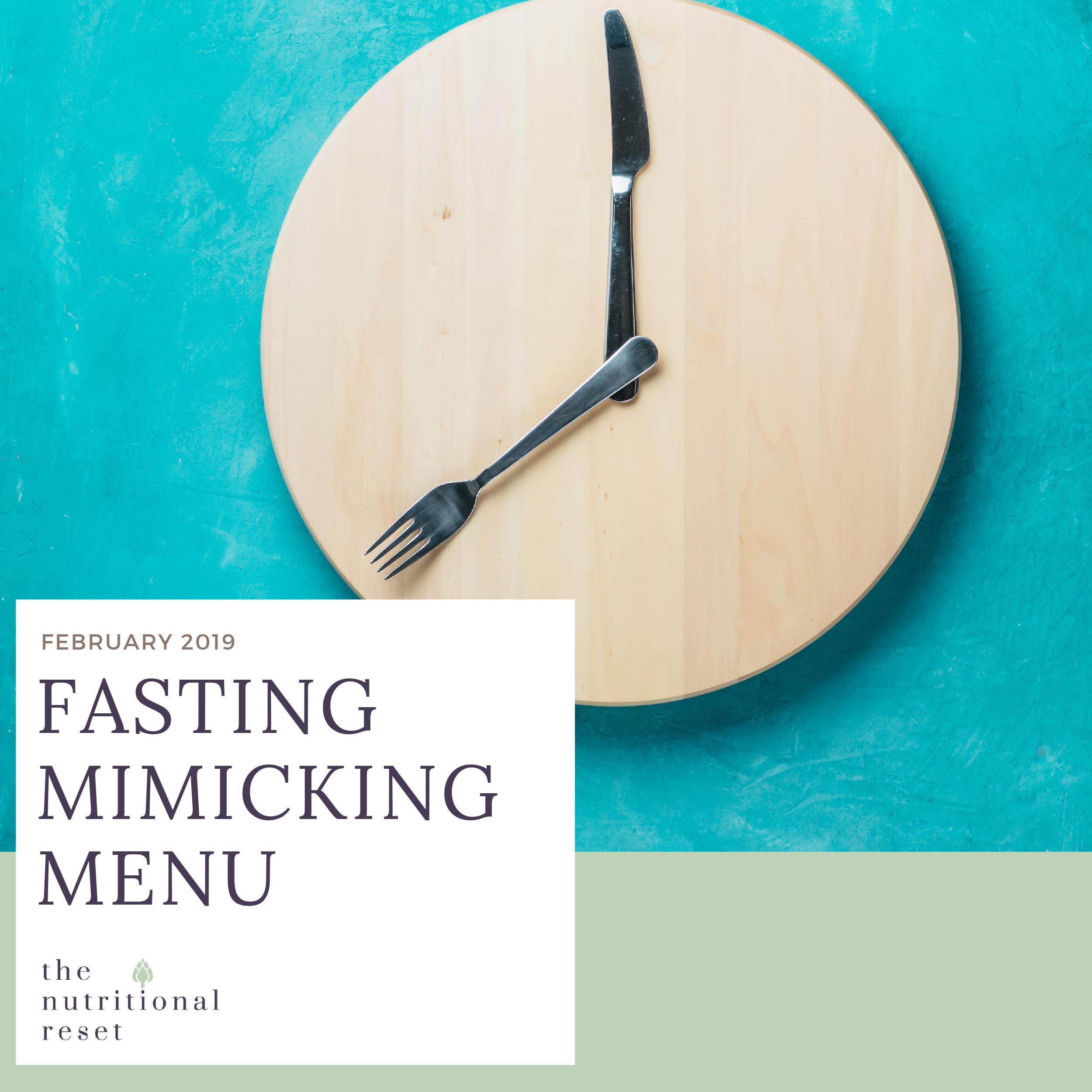 Toronto Holistic Nutritionist Laurie McPhail Fasting Mimicking Menu