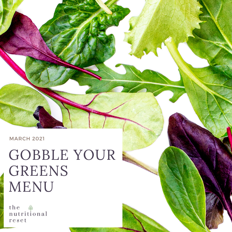Toronto Holistic Nutritionist Laurie McPhail Gobble Your Greens Menu